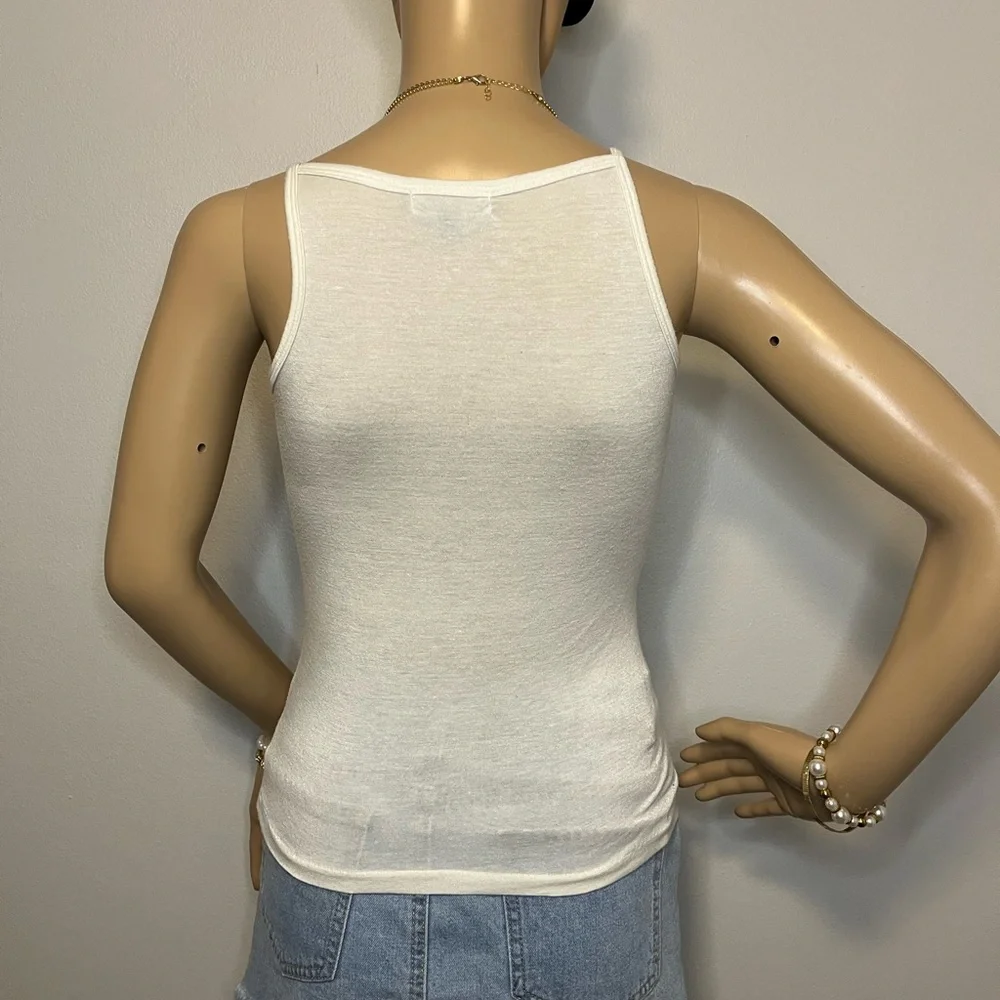 Costa Blanca Cream Camisole with Silver Embellishments - Picture 3 of 5